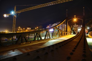 Stahlträger der Neutorbrücke